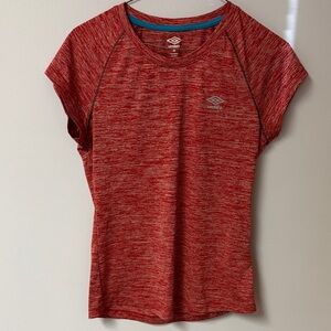Umbro Women's Heathered Red Short Sleeve Tee